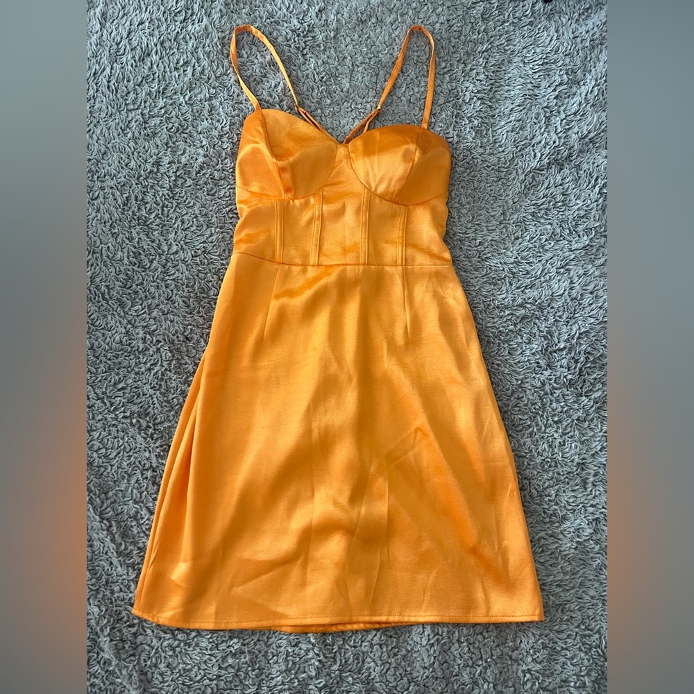 Orange Mini Dress